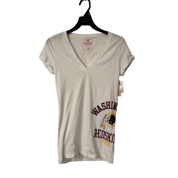 Victoria's Secret PINK Tops - Washington Redskins Vintage Victoria's Secret PINK Women's T-Shirt White Size M